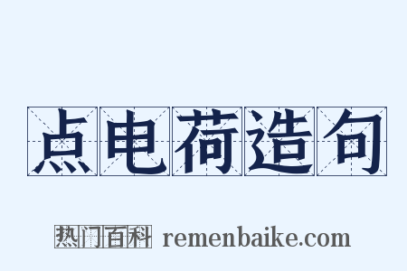点电荷造句是什么意思的图片
